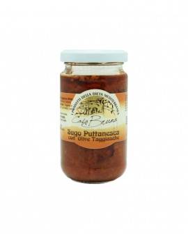 Salsa Puttanesca con olive, acciughe e capperi - barattolo 180g - Casa Bruna