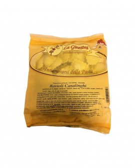 Ravioli Casalinghi - 1 kg pasta fresca all'uovo ripiena SURGELATA - Pastificio La Ginestra