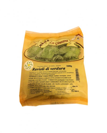 Ravioli di Verdura - 500 g pasta fresca all'uovo ripiena SURGELATA -  Pastificio La Ginestra